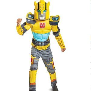 NEW Transformers L 10/12 Muscle Bumble Bee Costume Boys Kids